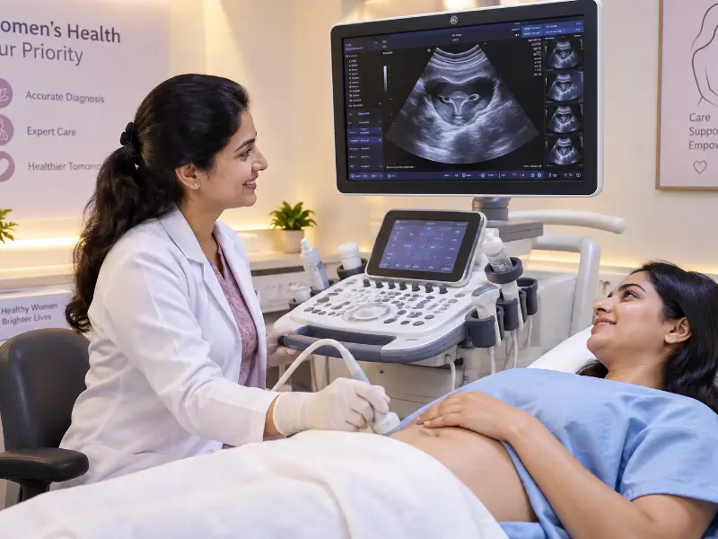 Advanced Gynecology Ultrasound machine at Henotic Diagnostics Kharghar