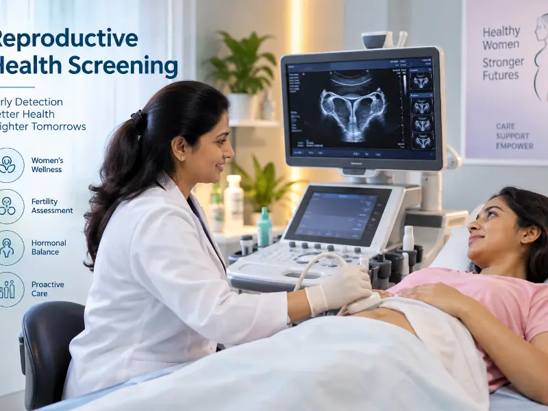 Professional Radiologist performing Reproductive Health Screening at Henotic Diagnostics Kharghar