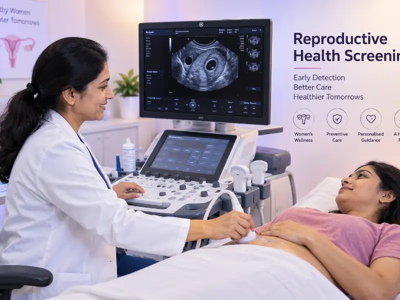 Comprehensive Reproductive Health Screening report at Henotic Diagnostics Kharghar