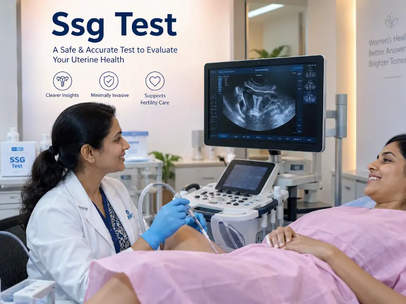 Professional SSG Test ultrasound imaging at Henotic Diagnostics Kharghar