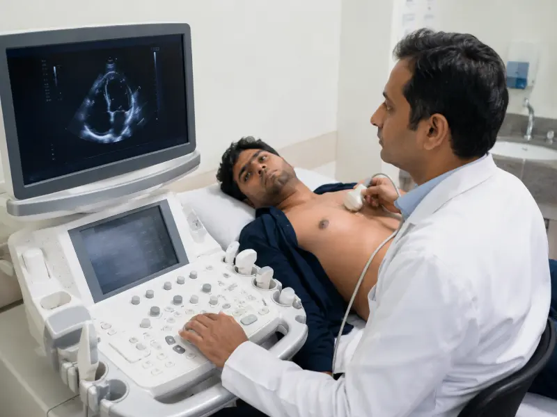 Cardiac diagnostic imaging at Henotic Diagnostics — advanced equipment for Electrocardiogram and heart scan procedures