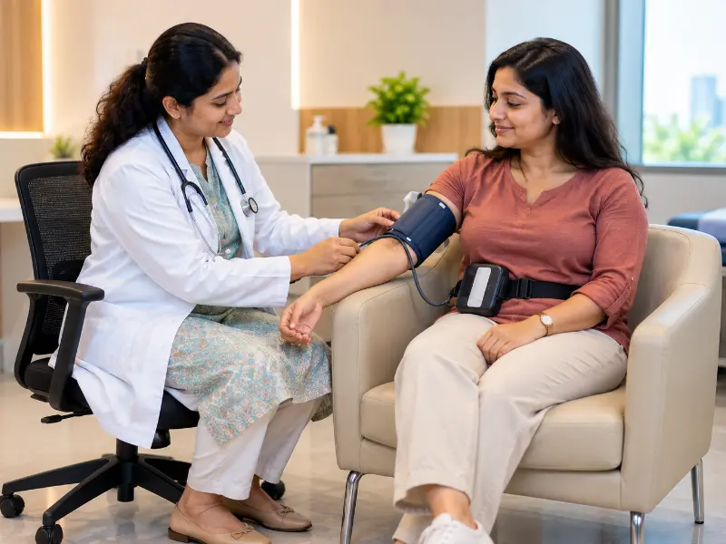 Cardiology evaluation suite at Henotic Diagnostics Kharghar for Ambulatory Bp Monitoring and vascular checkups