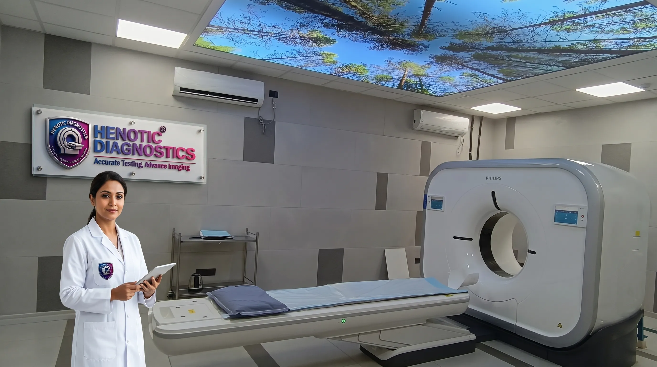 128-Slice CT Scanner System at Henotic Diagnostics Radiology Center