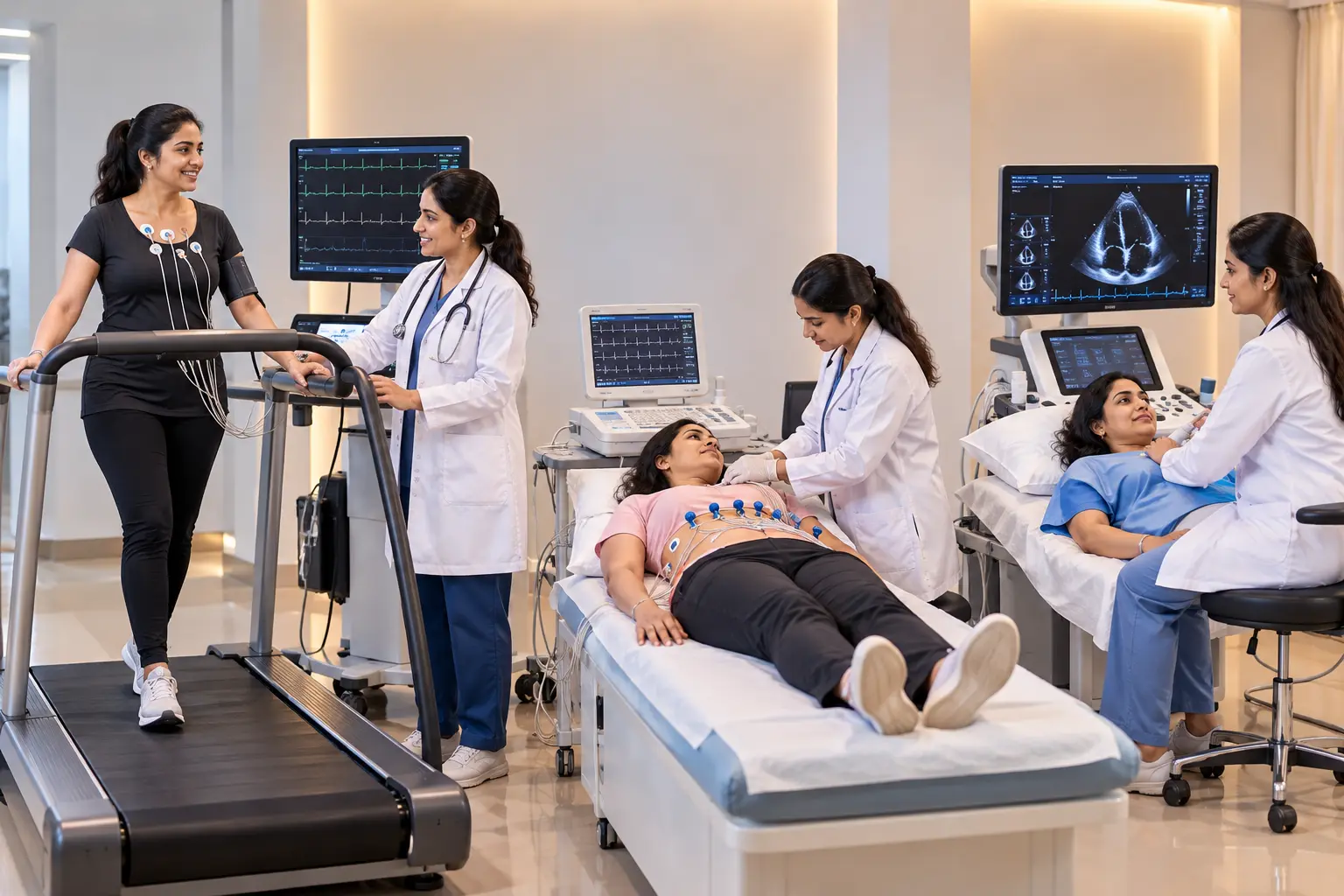 Cardiology evaluation suite at Henotic Diagnostics Kharghar for Cardiac Screening appointments