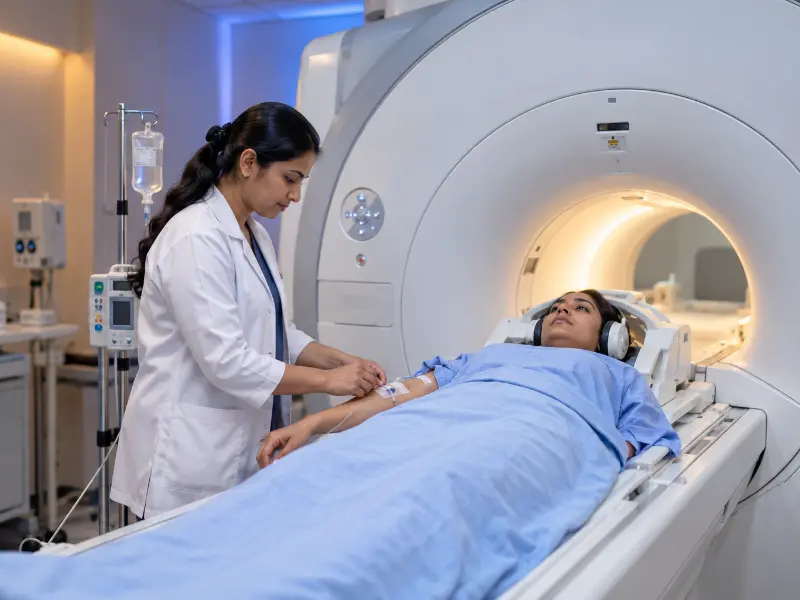 Moreover, clinical indications for Contrast MRI scan evaluation