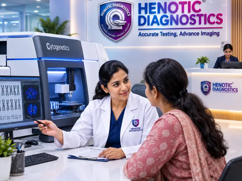 Henotic Diagnostics G-banded metaphase karyotyping Machine for Cytogenetics blood sample processing
