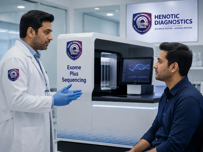 Henotic Diagnostics Advance Tech Machine for Exome Plus Sequencing sample processing