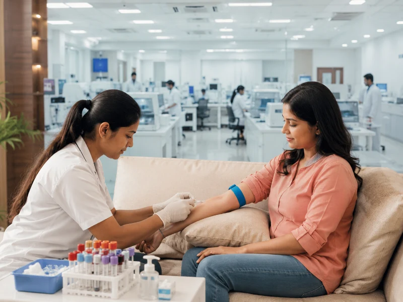 Pathology Lab Home Blood Sample Collection Phlebotomy Services