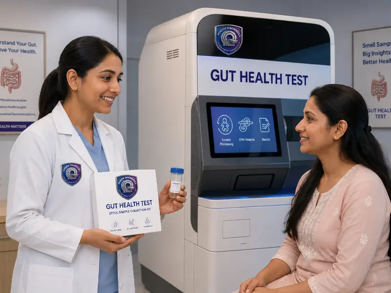 High-throughput stool DNA sequencer and digestive biomarker laboratory workstation for Gut Health Test