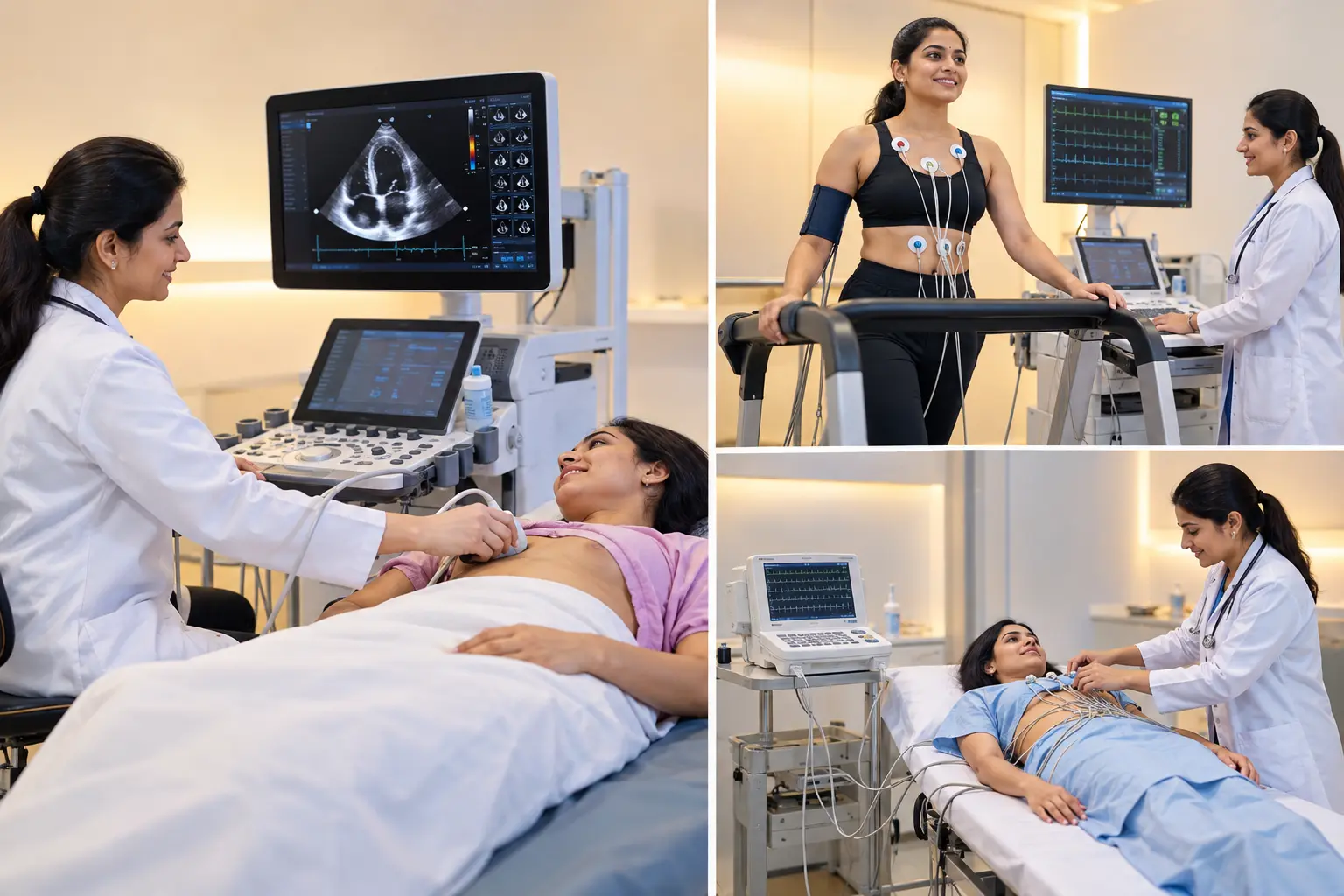 2D Echo with Colour Doppler blood flow analysis during Heart Screening at Henotic Diagnostics