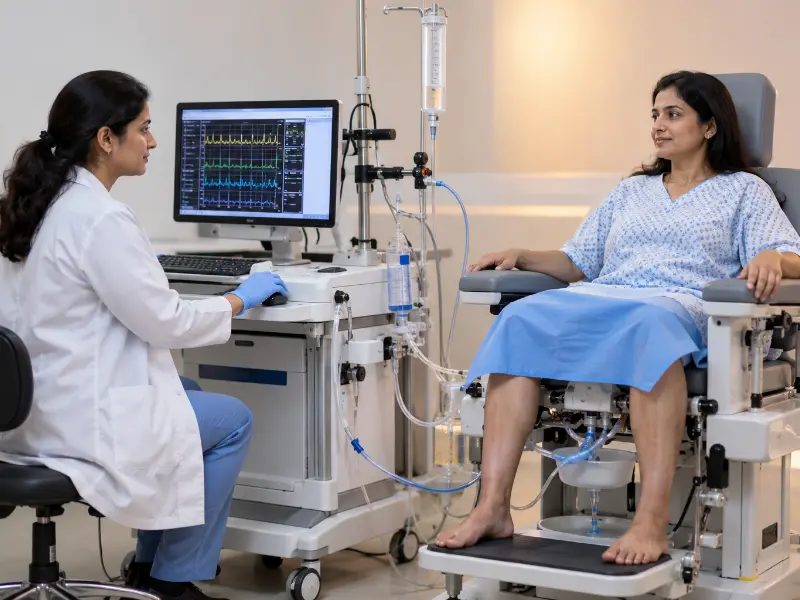 Moreover, Henotic Diagnostics facility for computerized Leak Point Pressure testing