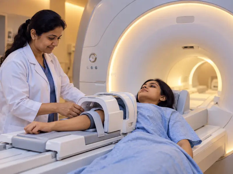 Additionally, advanced 3T wide-bore MRI Elbow scanning equipment