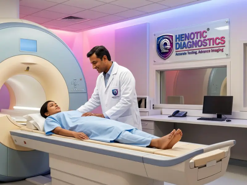 Comfortable patient experience during an abdominal magnetic resonance imaging test