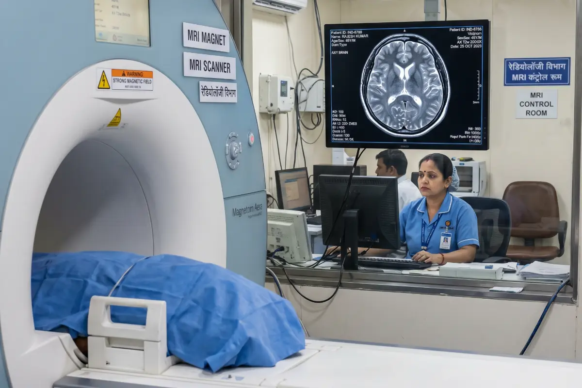 Safe and painless magnetic resonance imaging of the pituitary gland