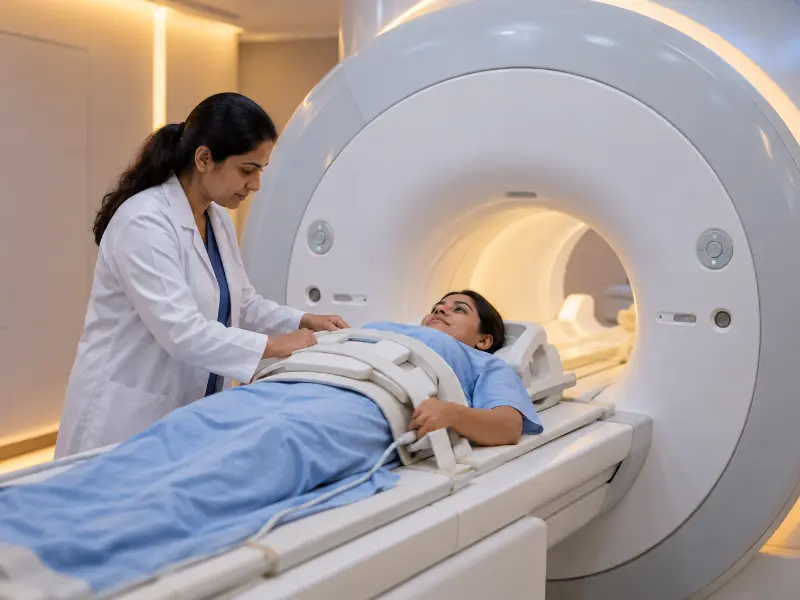 In addition, high-resolution 3T MRI Whole Abdomen scan display showing multiplanar soft tissue cross sections