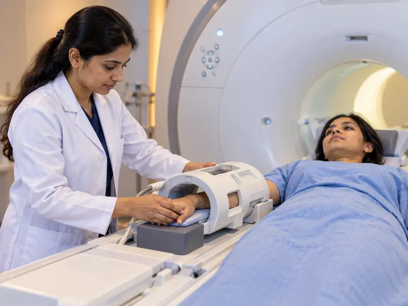 Additionally, advanced 3T wide-bore MRI Wrist scanning equipment