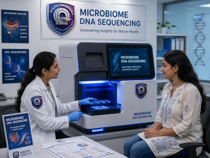 Metagenomic bioinformatic analysis software profiling bacterial phyla and dysbiosis index
