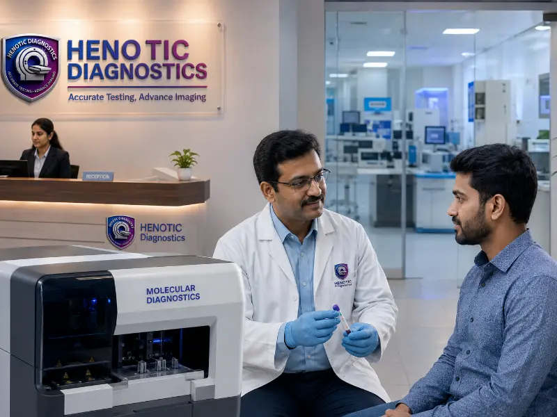 Henotic Diagnostics Real-Time Quantitative PCR (RT-qPCR) Machine for Molecular Diagnostics blood sample collection