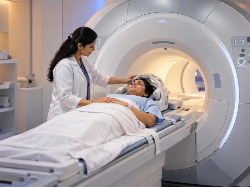 In addition, high-resolution 3T MR Angiography scan display showing 3D vascular reconstructions