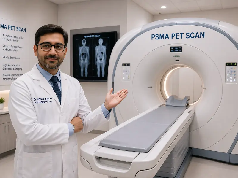 Advanced PSMA PET CT scan molecular imaging for prostate lesion localization