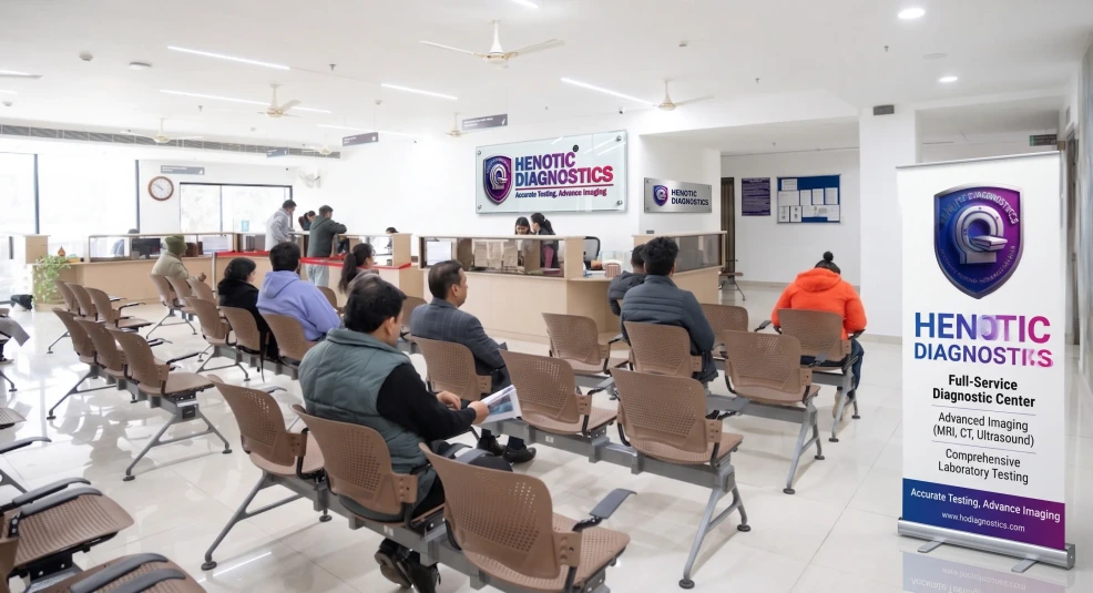 Patient CT KUB Scan waiting area at Henotic Diagnostics
