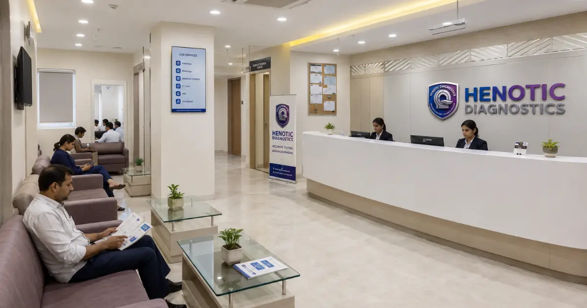Henotic Diagnostics reception and booking area