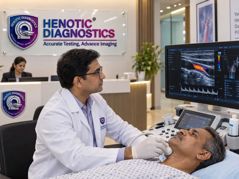 Comprehensive Carotid Doppler ultrasound scan at Henotic Diagnostics Kharghar