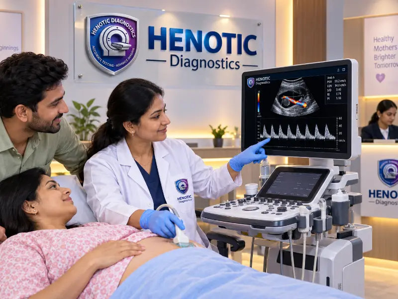 Professional Umbilical Artery Doppler ultrasound imaging at Henotic Diagnostics Kharghar