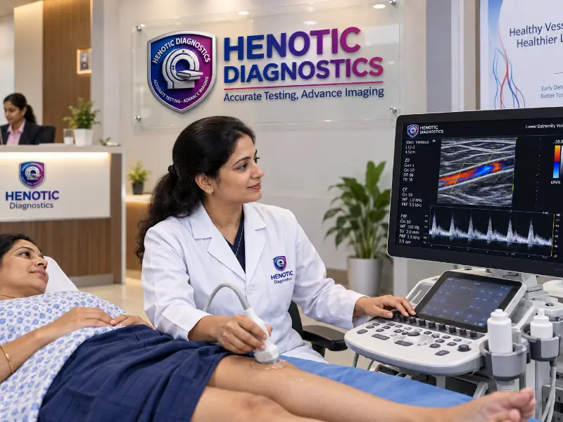 Professional Vascular Color Doppler ultrasound imaging at Henotic Diagnostics Kharghar