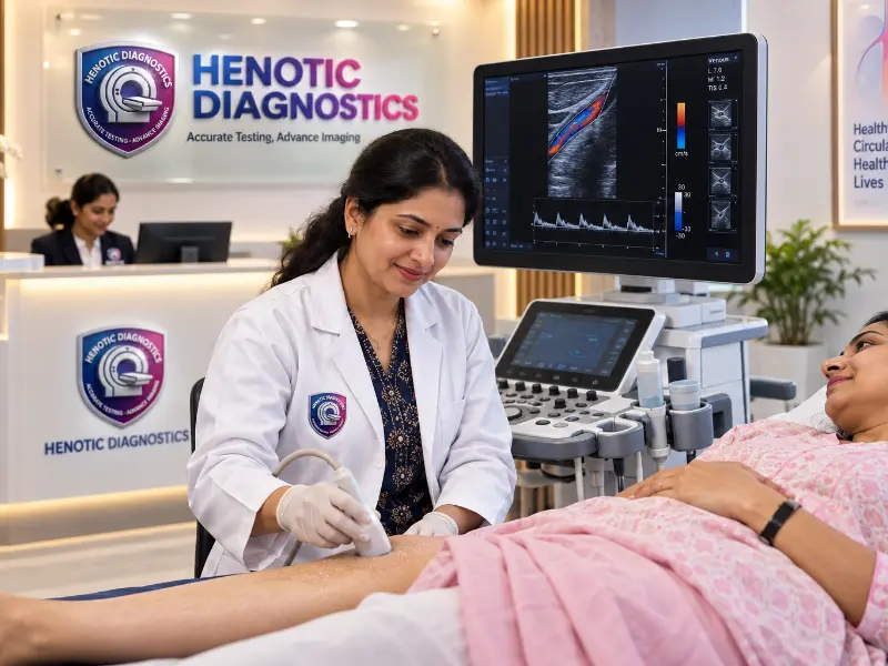 Comprehensive Vascular Doppler ultrasound scan at Henotic Diagnostics Kharghar