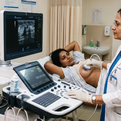 Sono Mammography ultrasound imaging for breast tissue evaluation