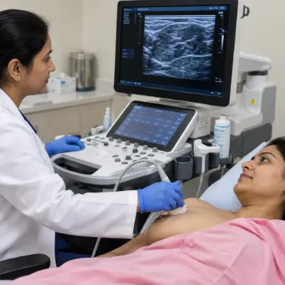 Detailed sonographic acoustic visualization of localized breast lesion