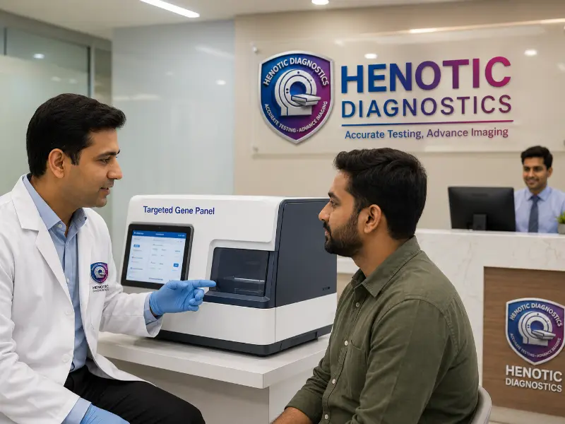 High-throughput NGS genomic sequencer performing Targeted Gene Panel testing for hereditary disease panel