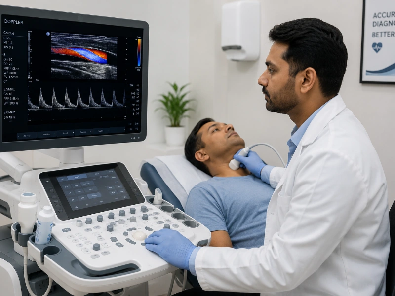 Doppler scan imaging Machine at Henotic Diagnostics Kharghar
