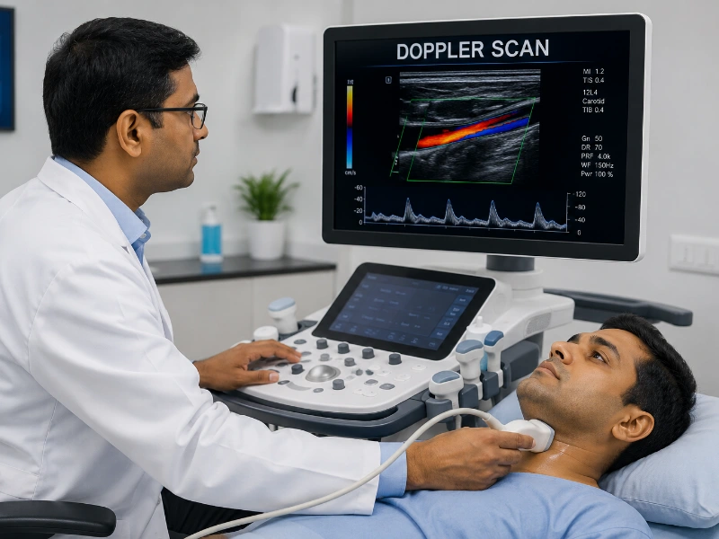 Professional doppler scan imaging at Henotic Diagnostics Kharghar