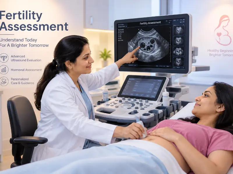 Advanced Fertility Assessment ultrasound imaging at Henotic Diagnostics Kharghar