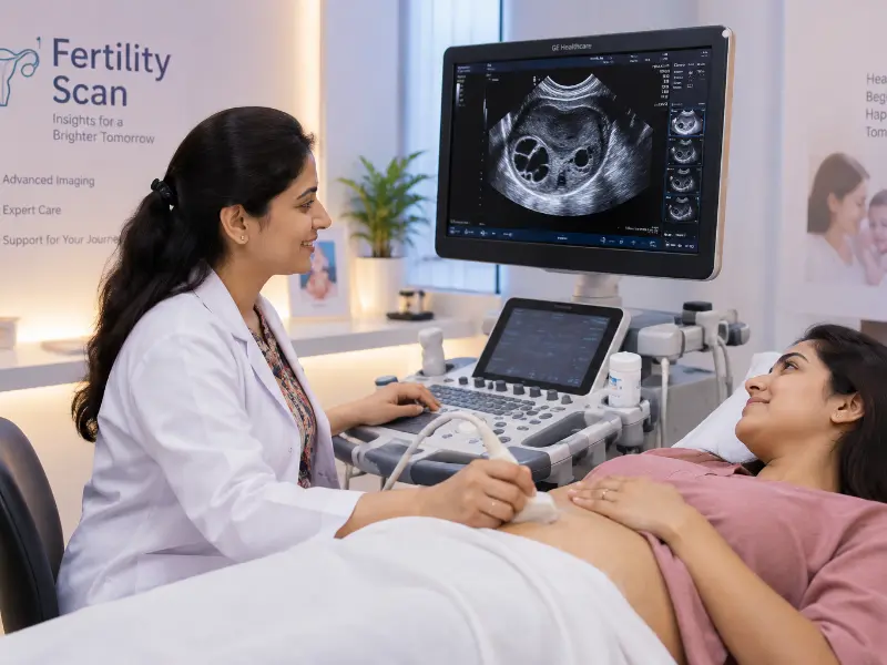 Advanced Fertility Scan equipment at Henotic Diagnostics Kharghar