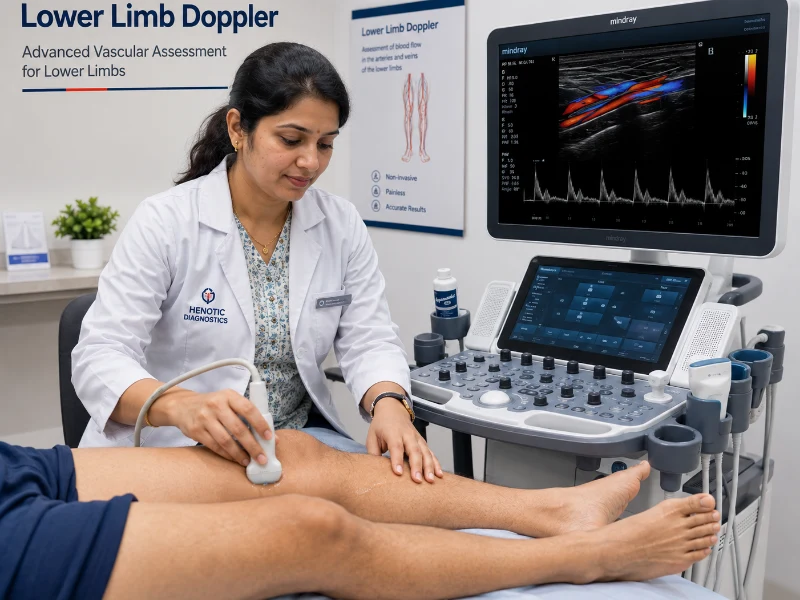 Qualified Radiologist performing Lower Limb Doppler scan