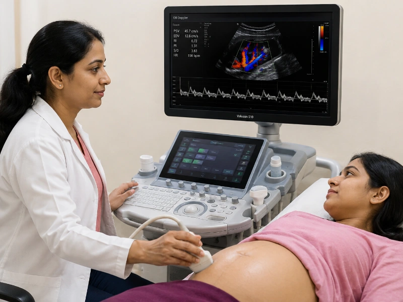 Obstetric doppler ultrasound imaging Machine at Henotic Diagnostics Kharghar