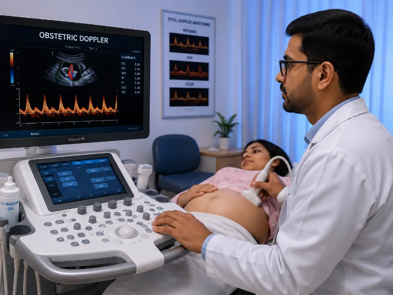 Obstetric doppler ultrasound imaging Technology at Henotic Diagnostics Kharghar