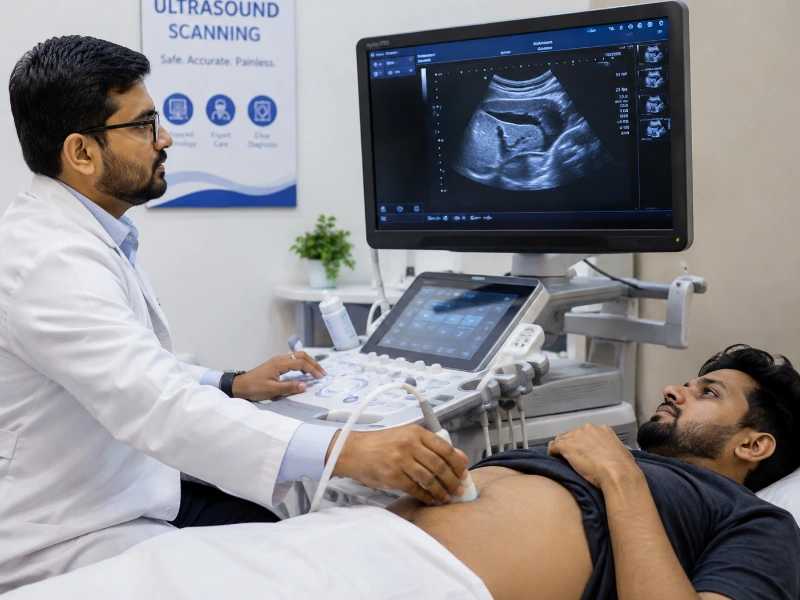 Ultrasound Scan (USG Scan) imaging Machine at Henotic Diagnostics Kharghar