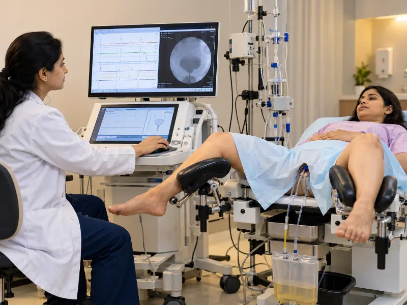 Additionally, advanced computerized Video Urodynamic Study equipment and fluoroscopic image monitor