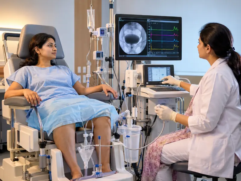 Moreover, Henotic Diagnostics facility for computerized Video Urodynamic Study testing